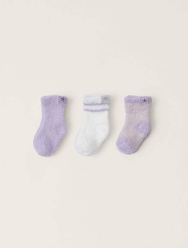 CozyChic Lite® Infant 3 Pack Sock Set | Lilac