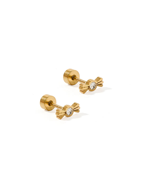 Screwback Stud Earrings | Kate Candy Gold