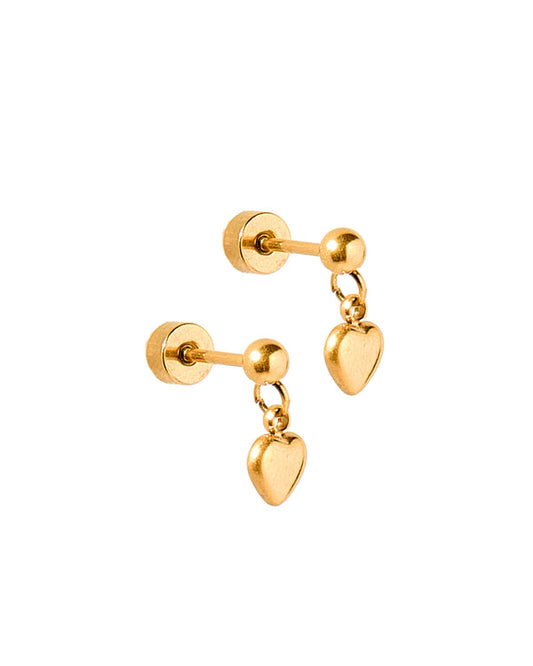 Screwback Stud Earrings | Millie Heart