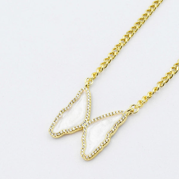 Shimmering Flutter Butterfly Necklace
