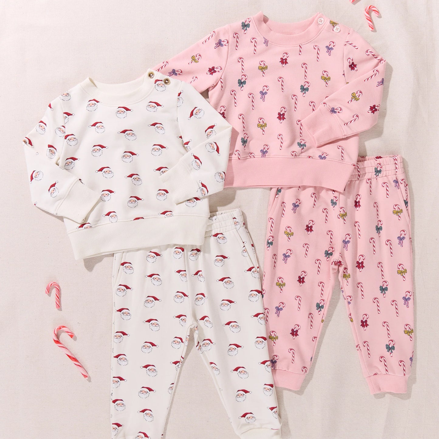 Baby Mini Candy Cane Jogger Set