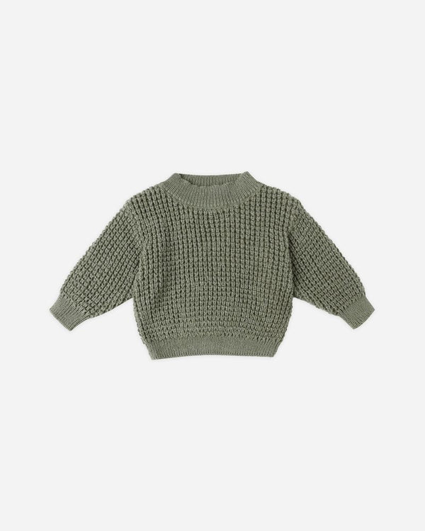 CHUNKY KNIT SWEATER || FOREST