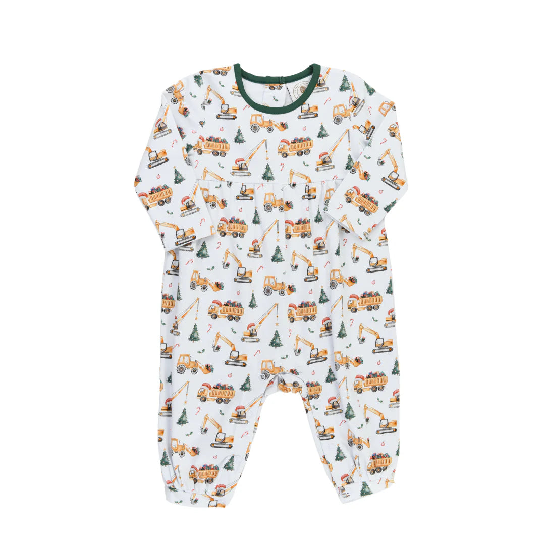CHRISTMAS CONSTRUCTION BOYS PARKER PLAYSUIT