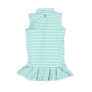 Polo Sleeveless Dress | Emerald Stripe