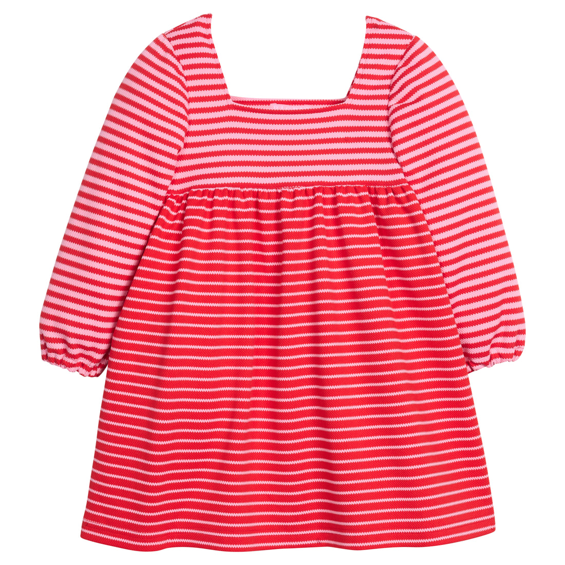 Cora Dress | Red and Pink Stripe