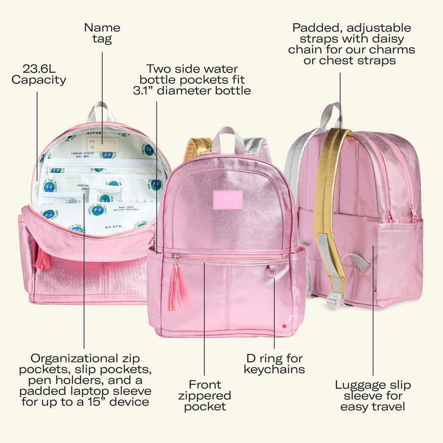 Kane Double Pocket Backpack | Ruby Floral