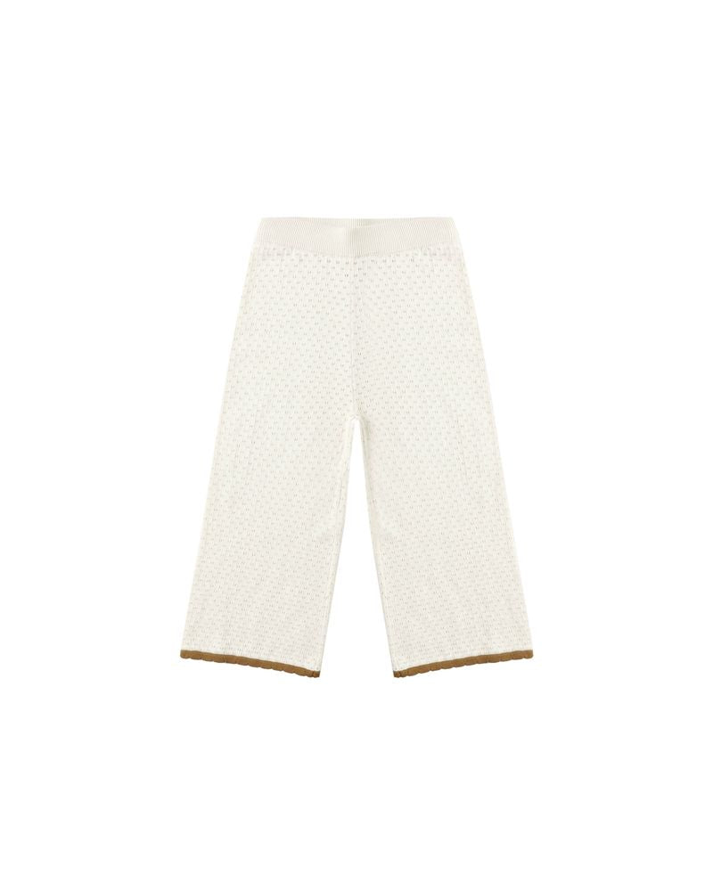 POINTELLE KNIT PANT || NATURAL