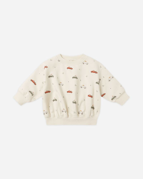 RELAXED FLEECE SWEATSHIRT || CARS