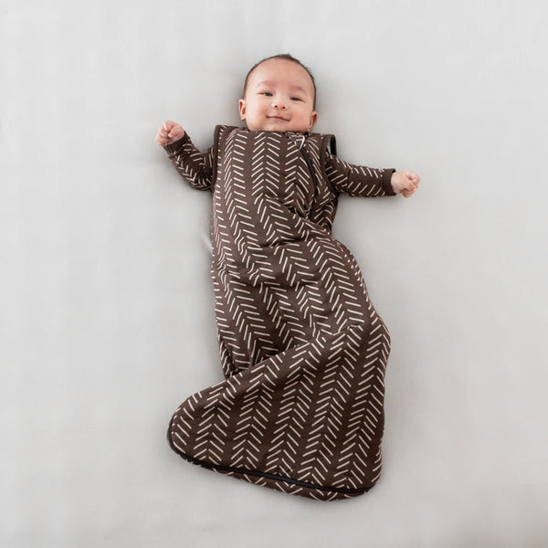 Sleep Bag | Espresso Herringbone