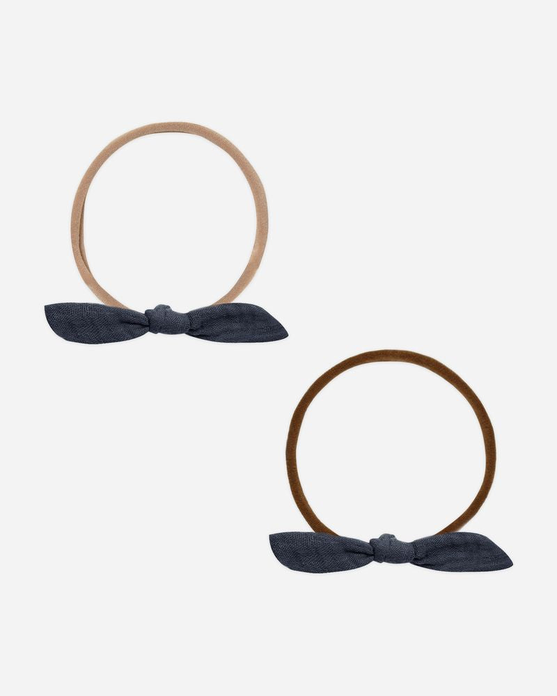 LITTLE KNOT HEADBAND || NAVY/BEIGE