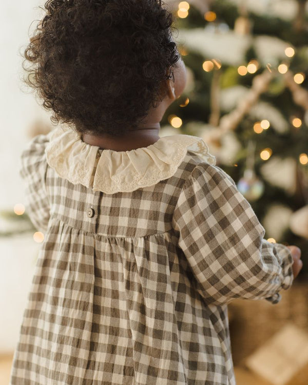 CALLIE DRESS || FOREST CHECK