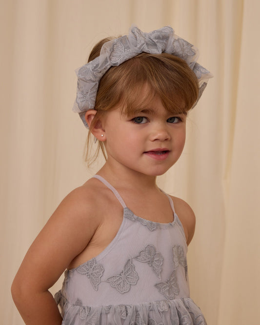 GATHERED HEADBAND || PERIWINKLE