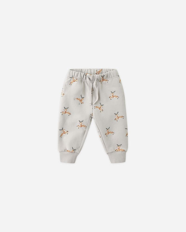 RELAXED FLEECE SWEATPANT || REINDEER