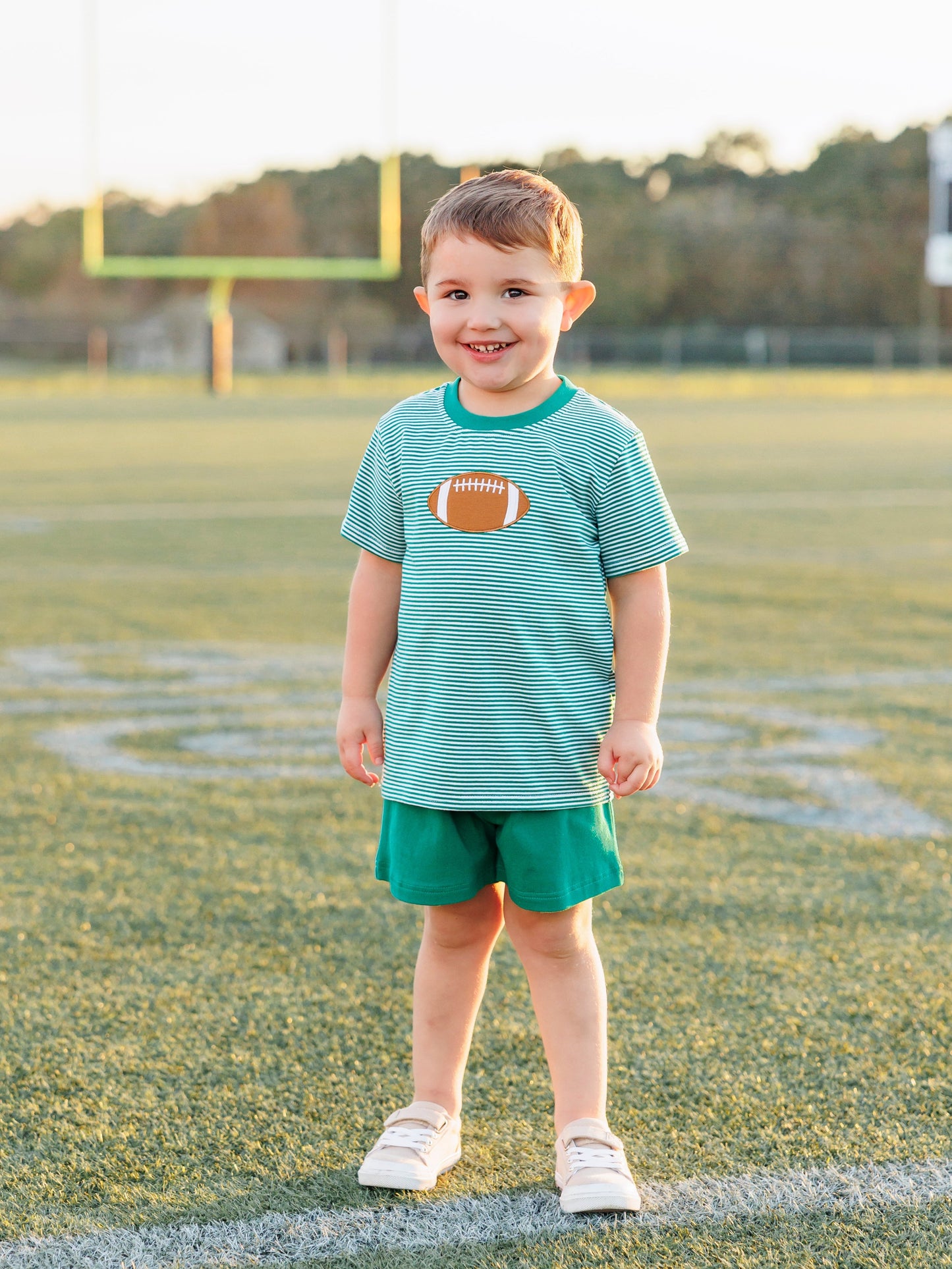 Microstripe Shirt | Green Football