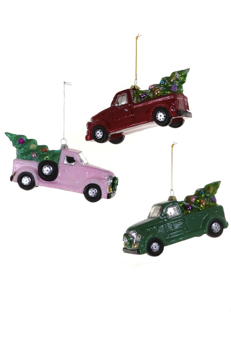 Christmas Greeting Truck Ornament
