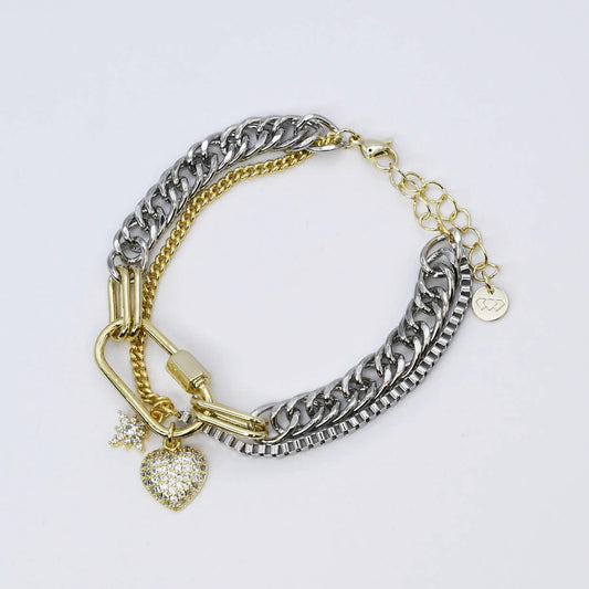 Hearts and Stars Glow Bracelet