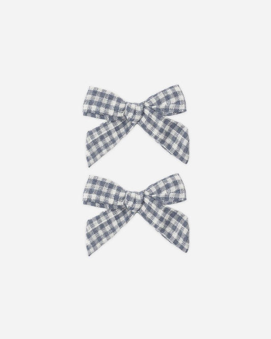 BOW | SET OF 2 MARINE GINGHAM
