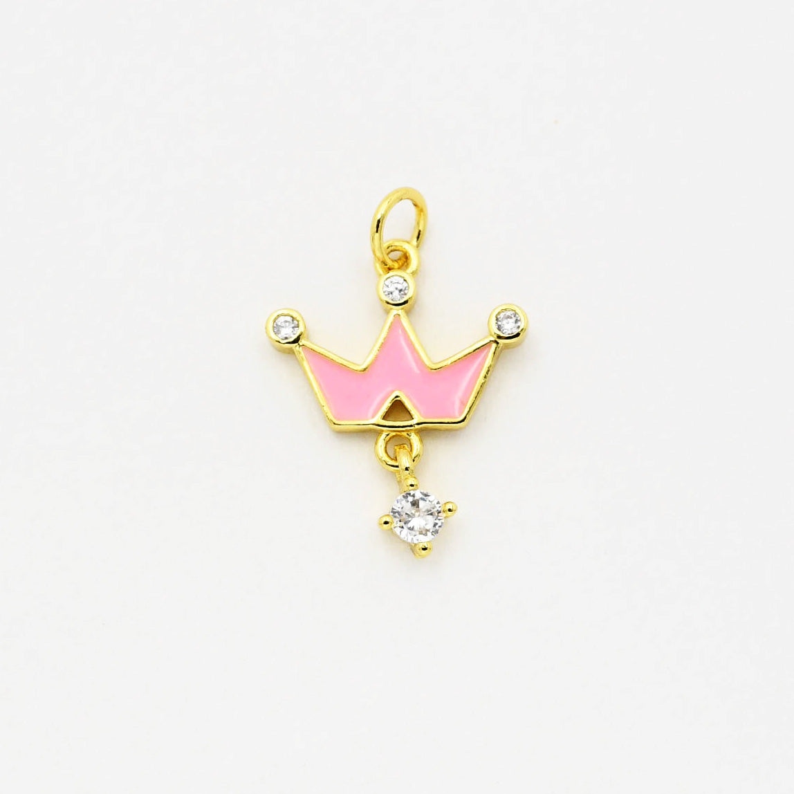 Pink Crown Charm