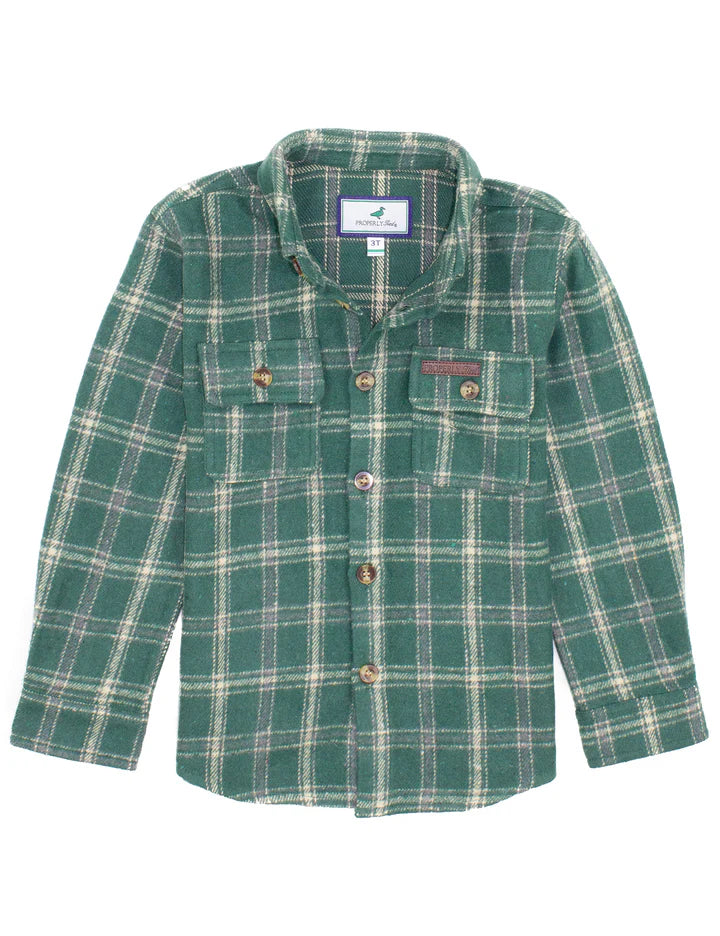 Boys Ranch Flannel || Pine