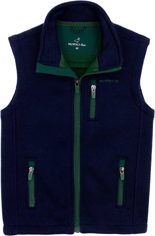 Boys Highland Vest || Navy