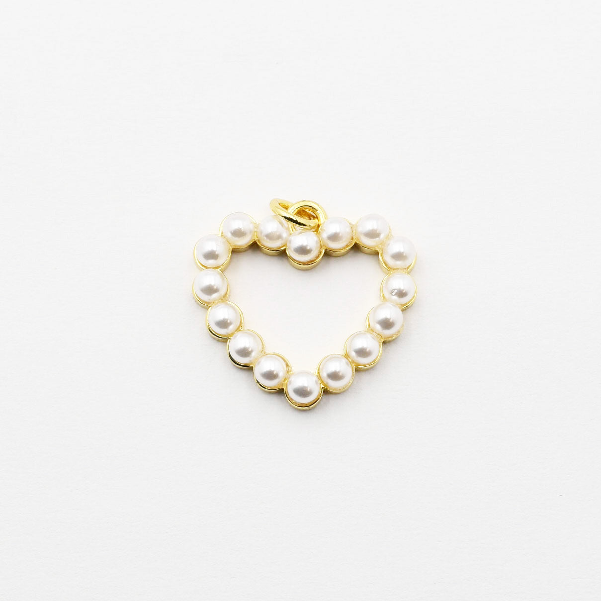 Pearl Heart Charm