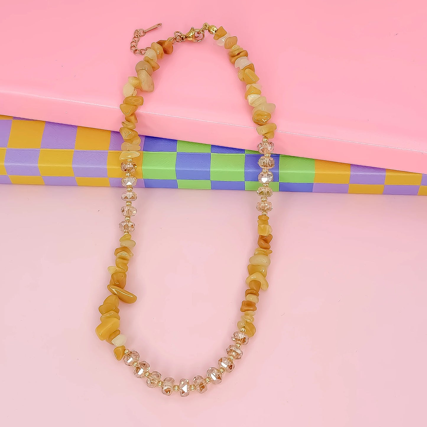 Style & Quartz Necklace | Orange