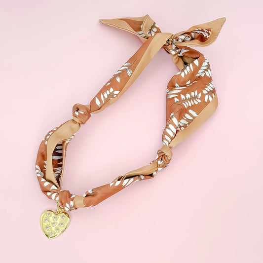 Tangled in Love Scarf Necklace | Brown