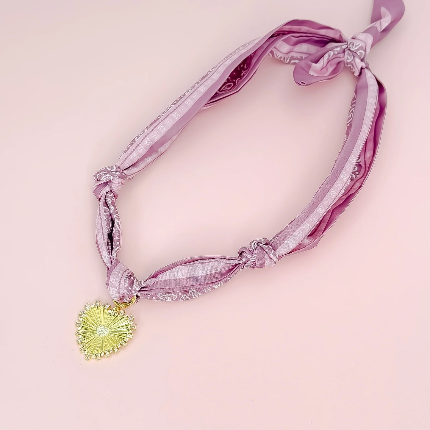 Tangled in Love Scarf Necklace | Purple Boho