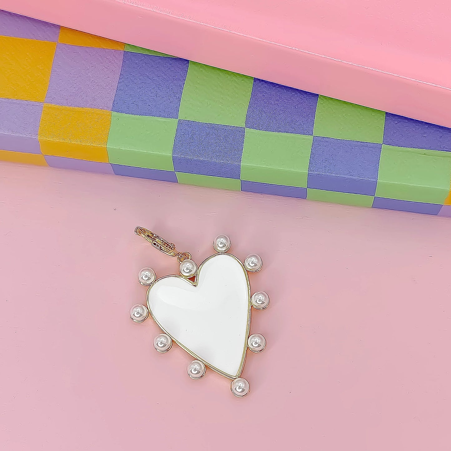 Pearl Crush Gold Charm