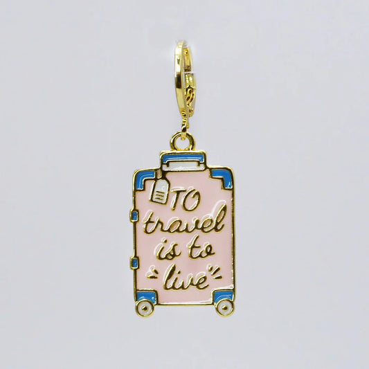 To Travel is to Live Charm