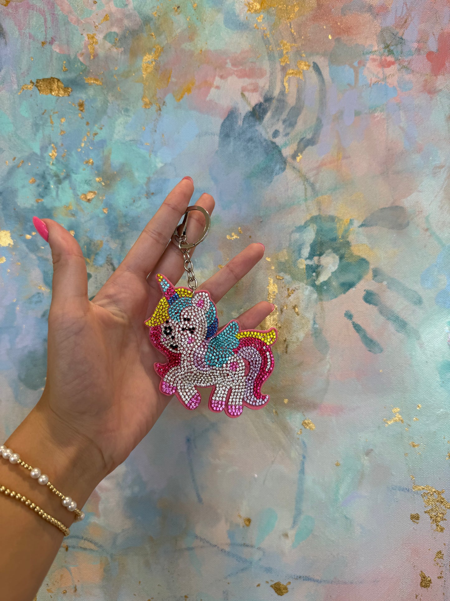 Crystallized Bag Charm | Unicorn