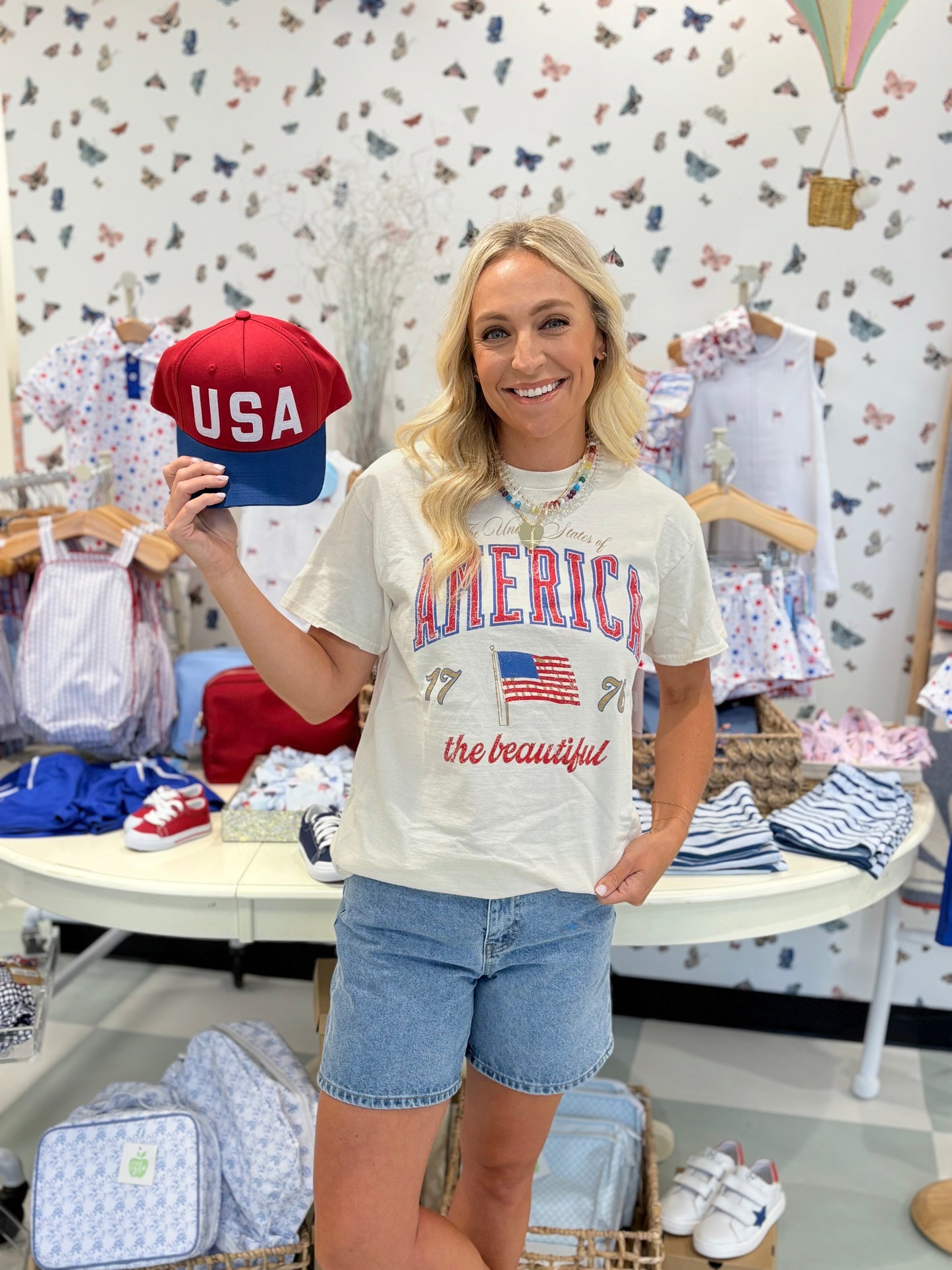 Women's America The Beautiful Tee | Off White