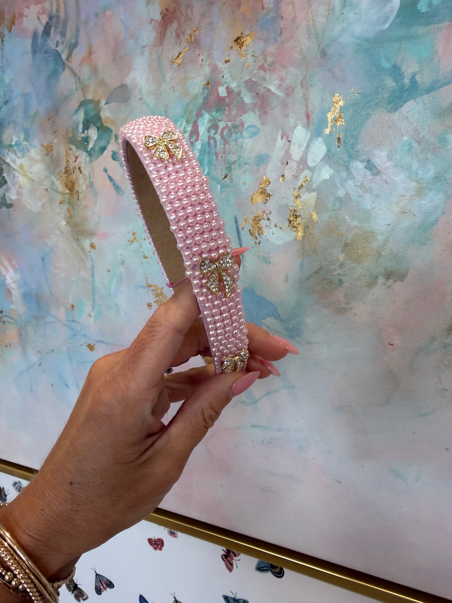 Full Pearl with Loose Charms | Pink