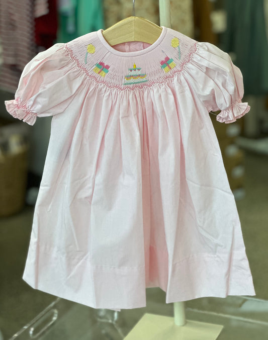 Georgette Bishop Dress | Pink Birthday