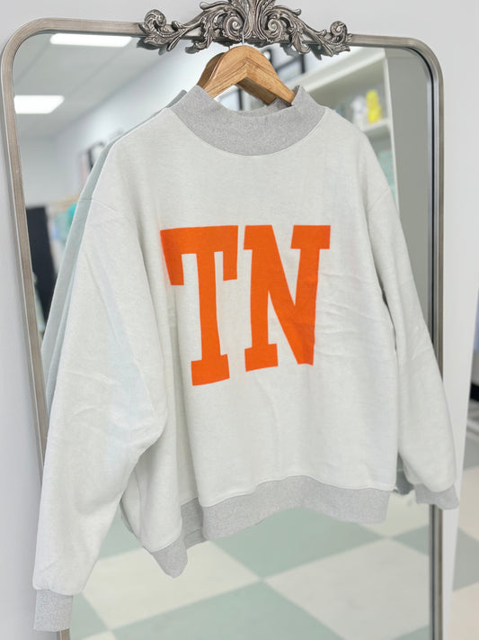 Tennessee & TN Reversible Mock Neck Sweatshirt