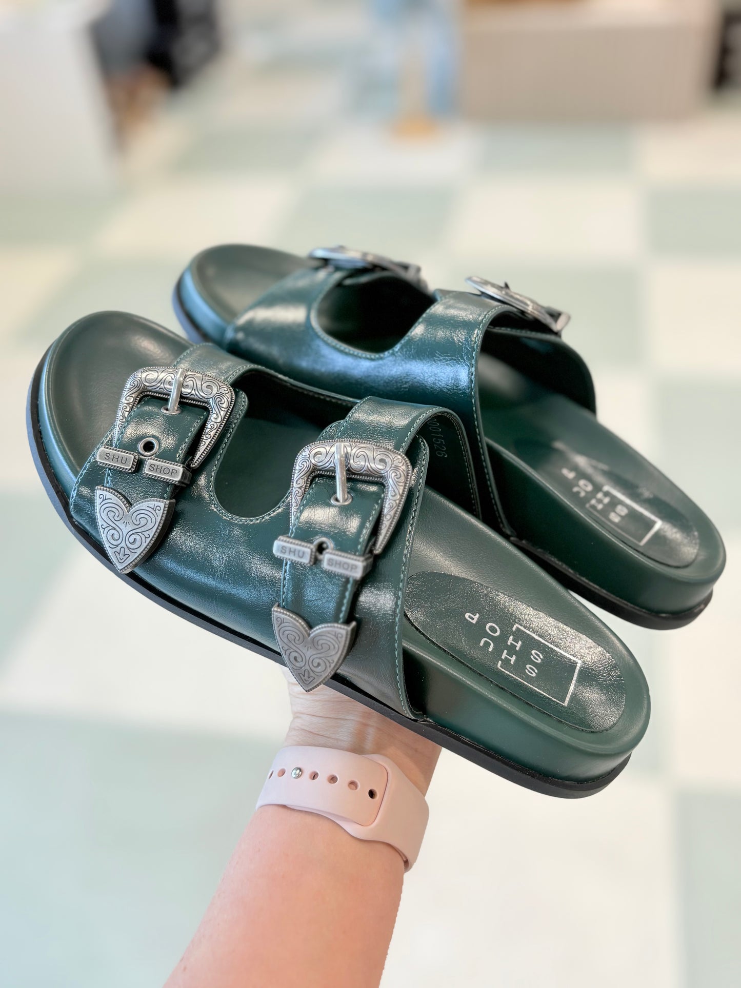 Women's Dolly Sandal | Dark Green