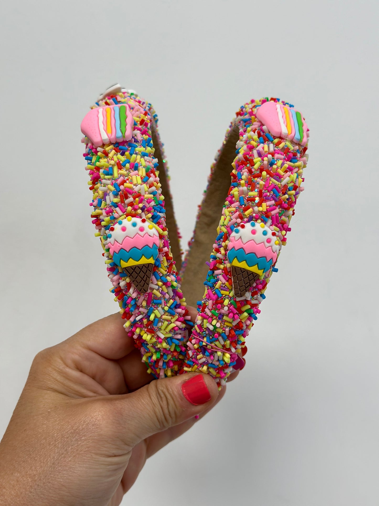 Sprinkle Charm Headband | Light Pink
