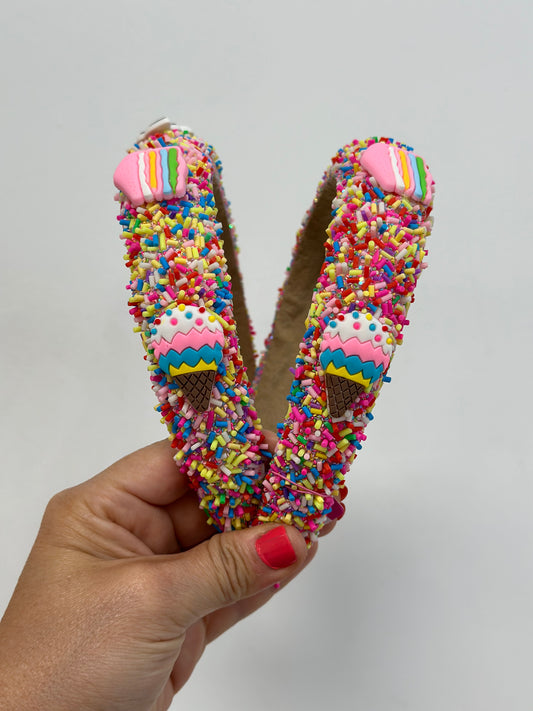 Sprinkle Charm Headband | Light Pink