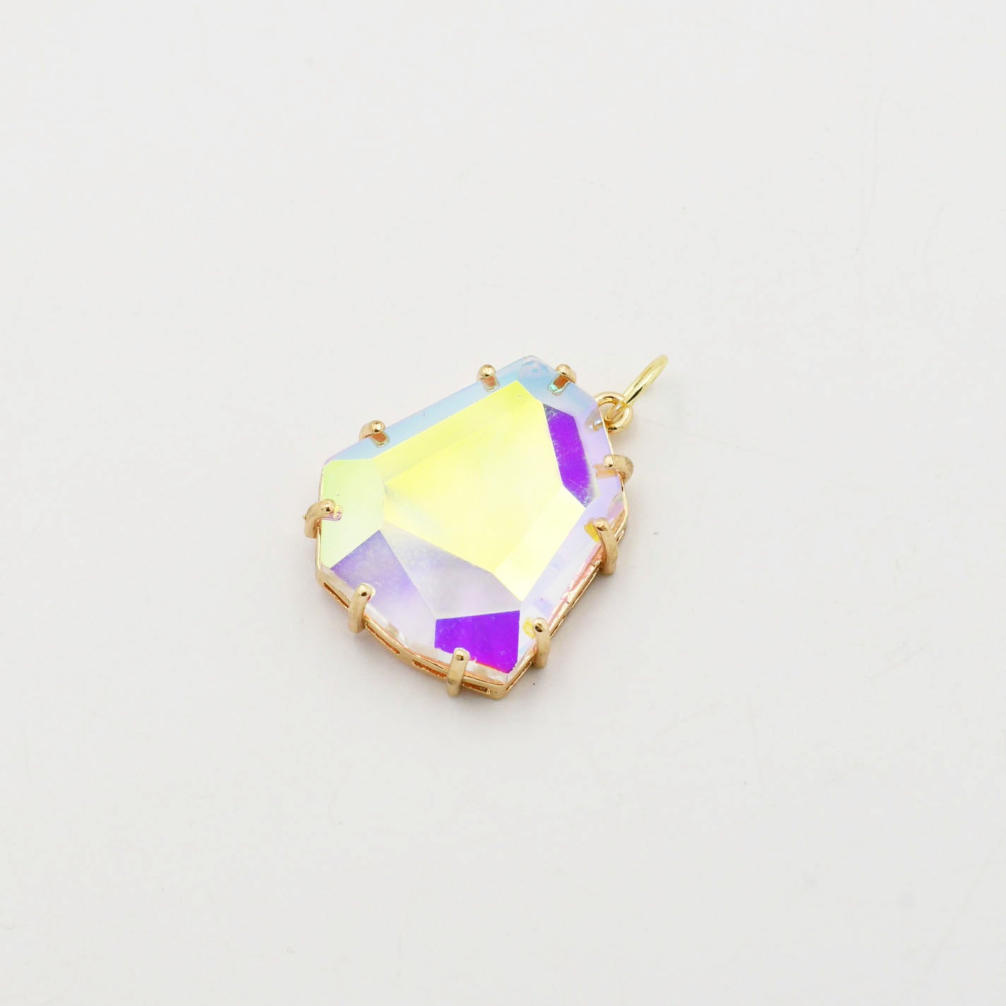 Iridescent Stone Charm