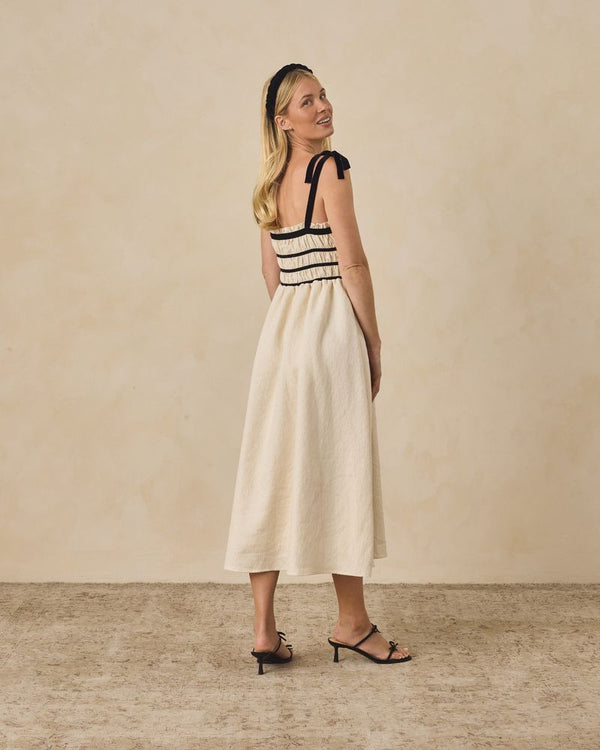 ANNABELLE DRESS || METALLIC IVORY - WOMENS