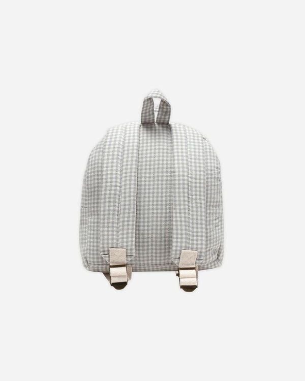 MINI BACKPACK || BLUE GINGHAM