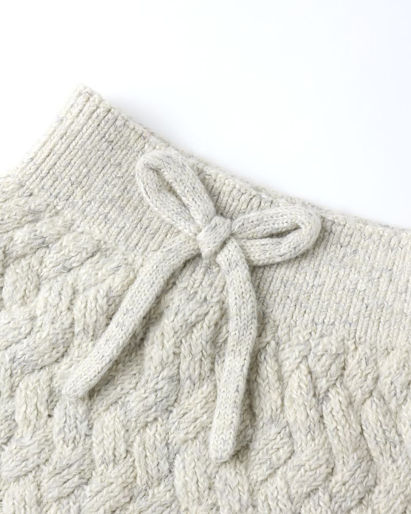 KNIT PANT || HEATHERED BLUE
