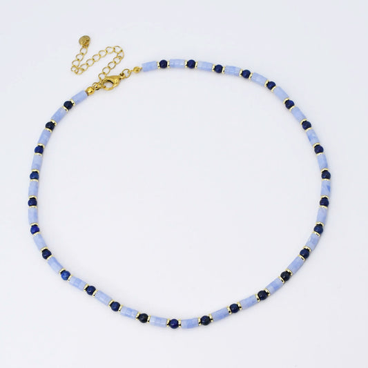 Light Blue Gemstone Necklace