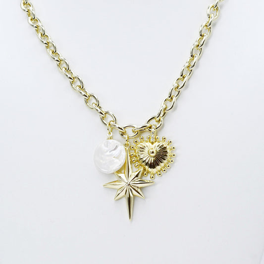 Lovely Link Necklace Gold