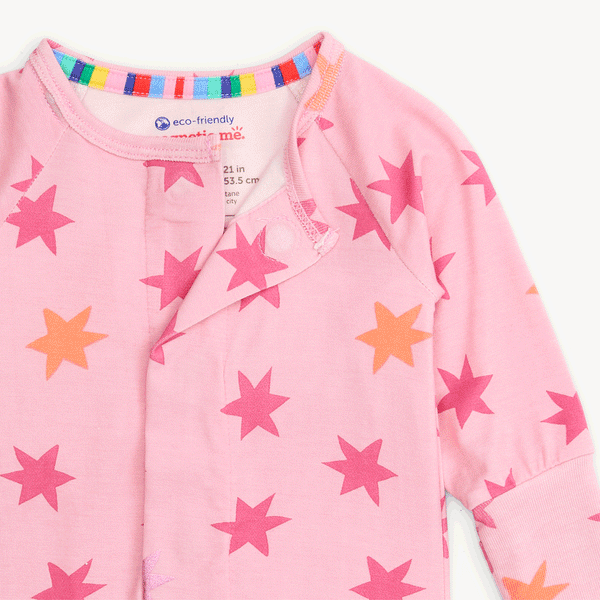 Magnetic Convertible Coverall | Cosmic Confetti Pink