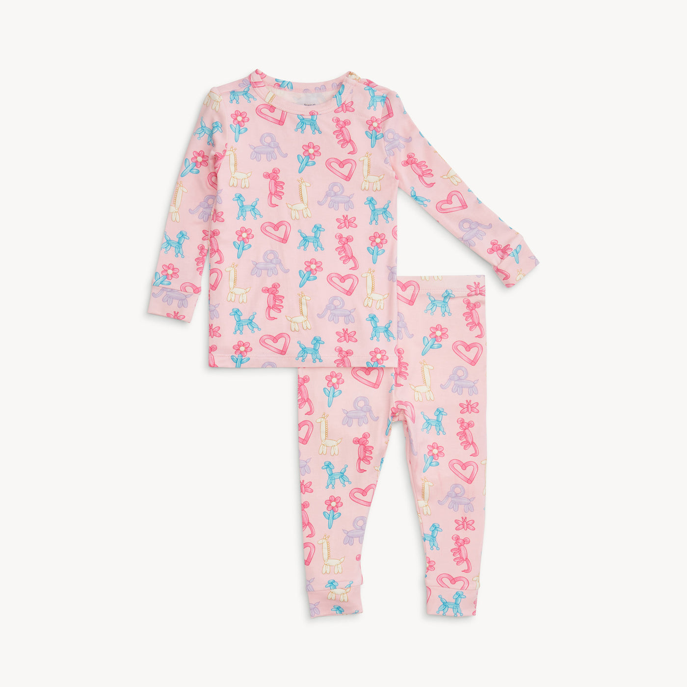 Long Sleeve PJ | Pink Party Animals | Glow in the Dark