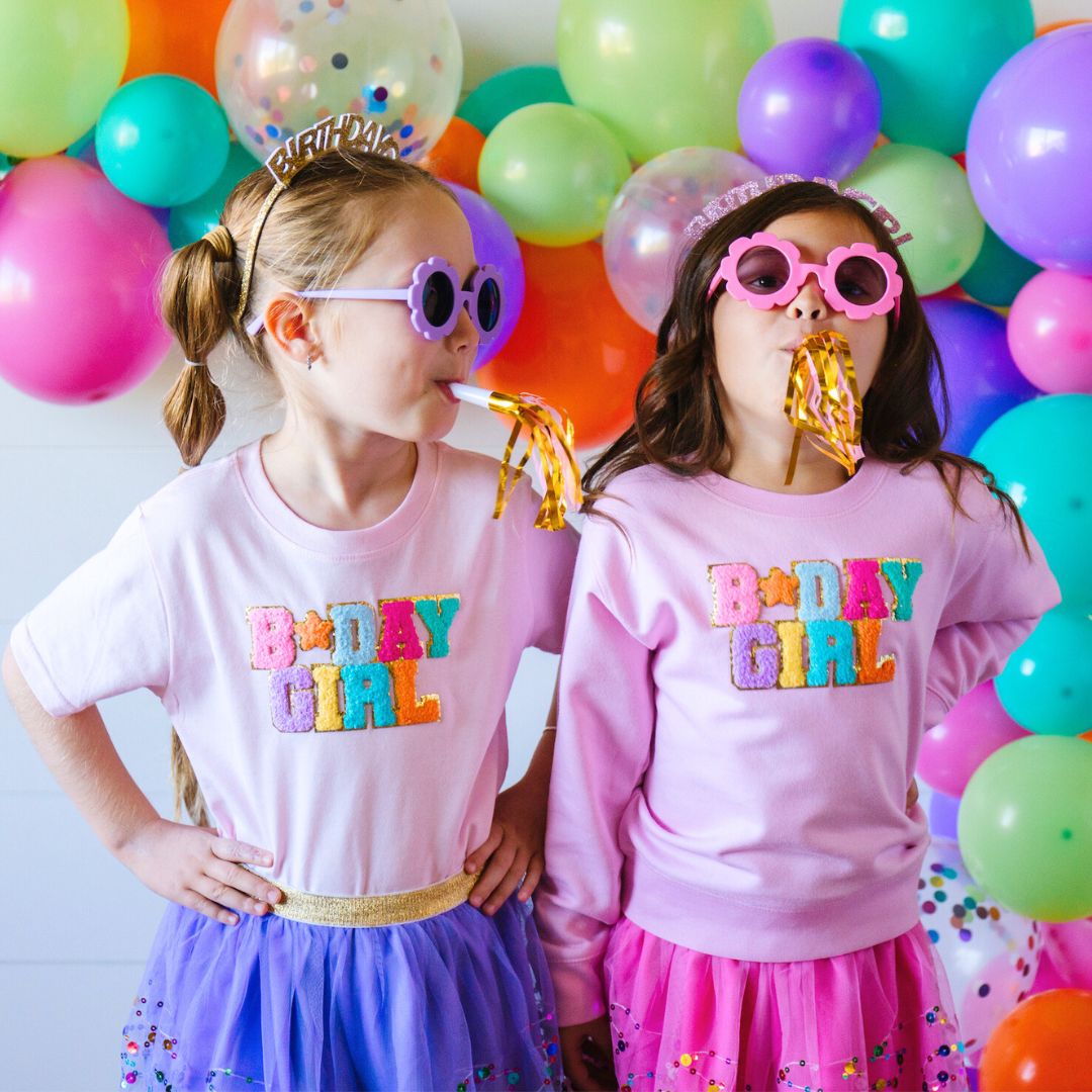 Birthday Girl Patch Shirt | Pink