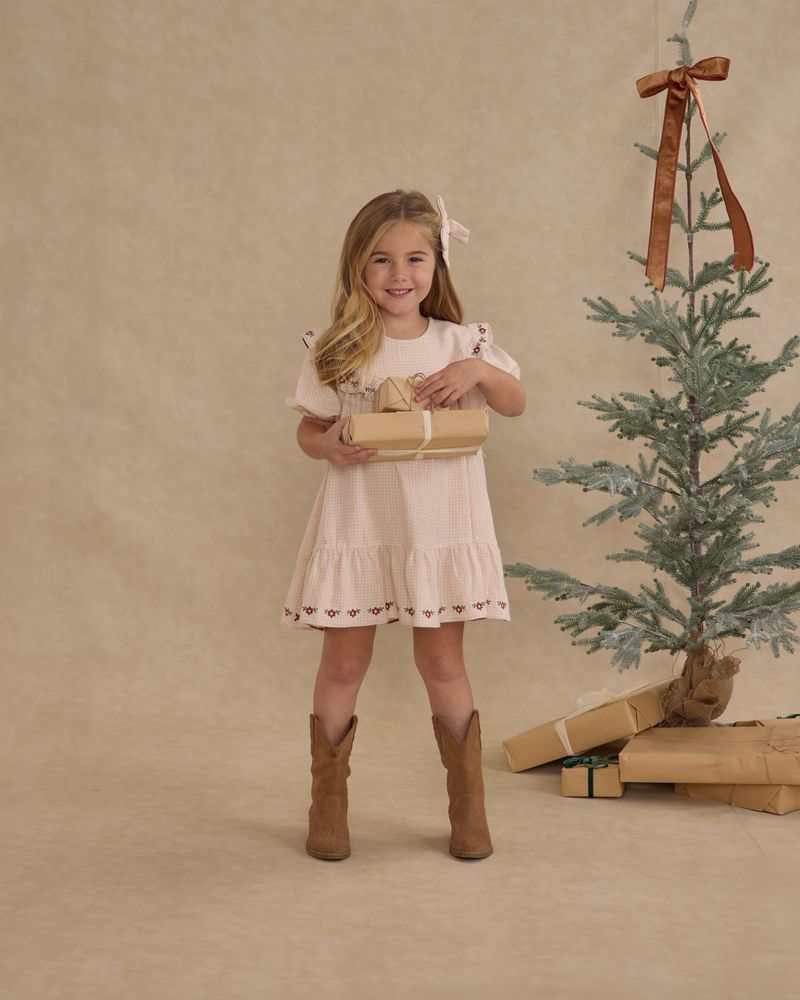 CORDELIA DRESS || PETAL GINGHAM