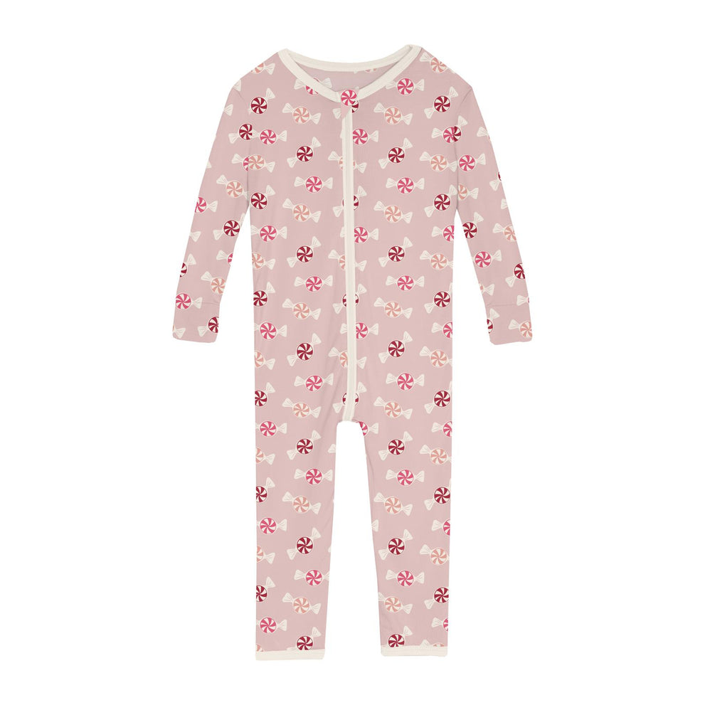 Print Convertible Sleeper with Zipper | Baby Rose Peppermints