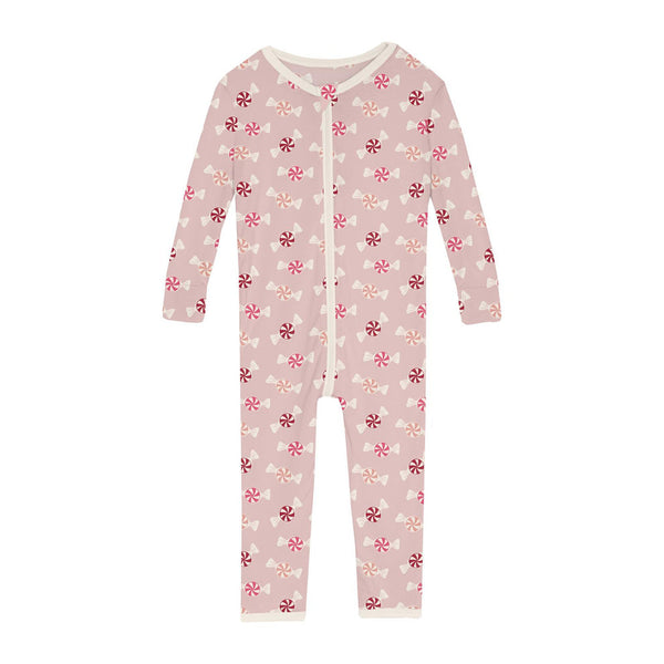 Print Convertible Sleeper with Zipper | Baby Rose Peppermints